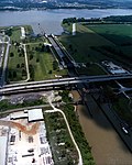 Port Allen Lock Louisiana aerial view